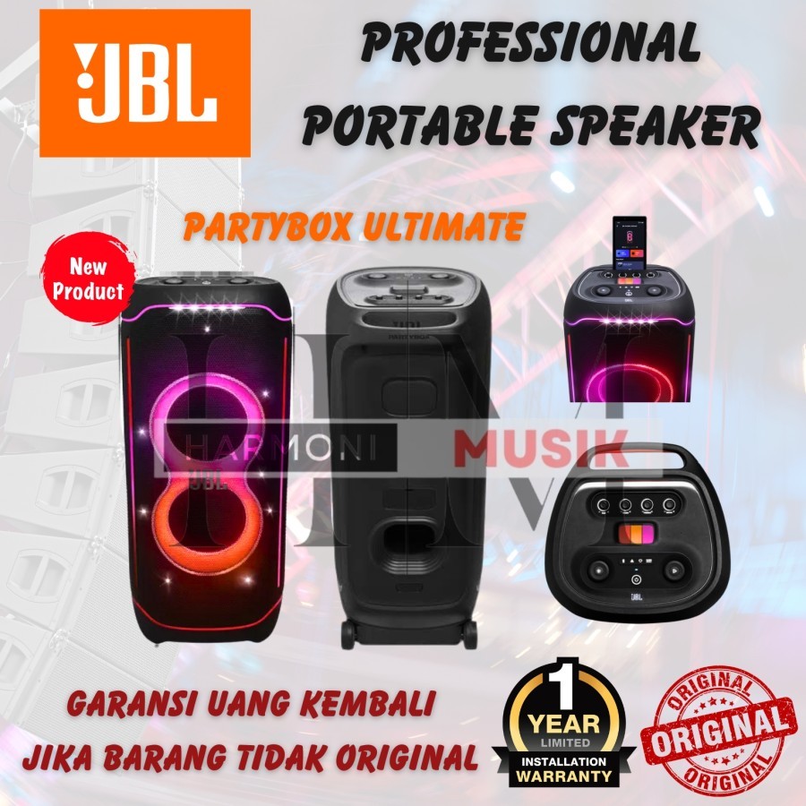 JBL PartBox Ultimate Speaker JBL portable speaker JBL Partybox 1100W - GARANSI RESMI