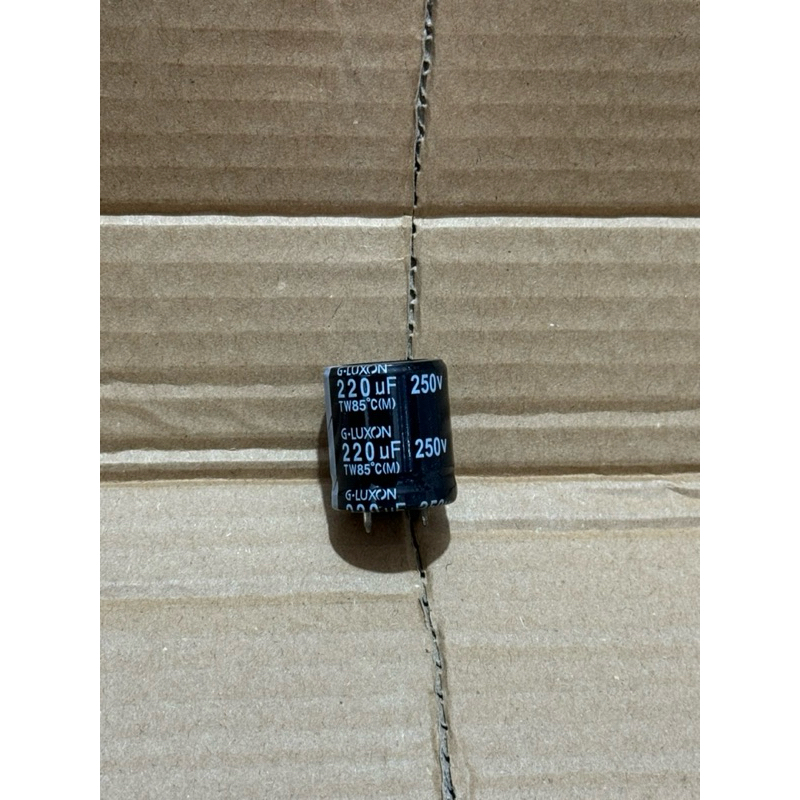 elco 220uf 250v LUXON , elco 220/250v