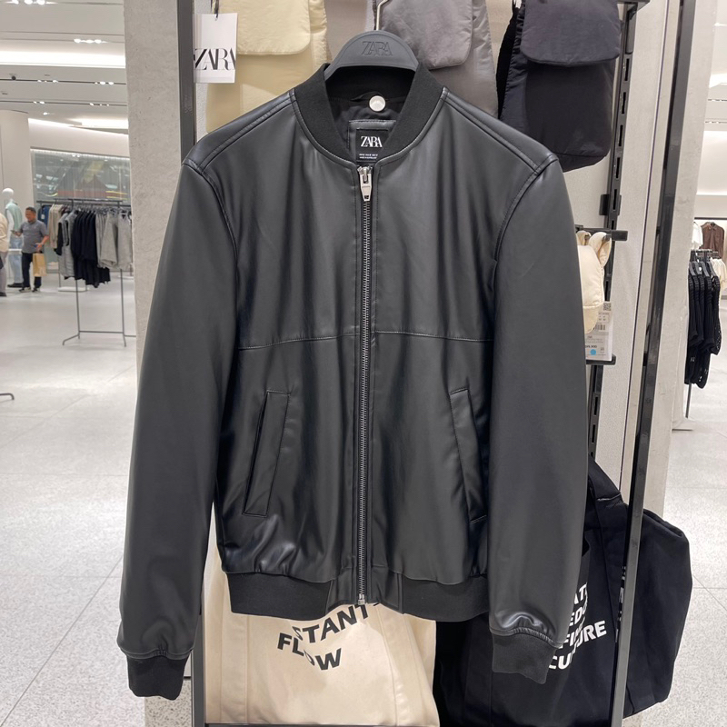 Jaket Bomber Leather ZARA MAN Jastip (jasa titip)