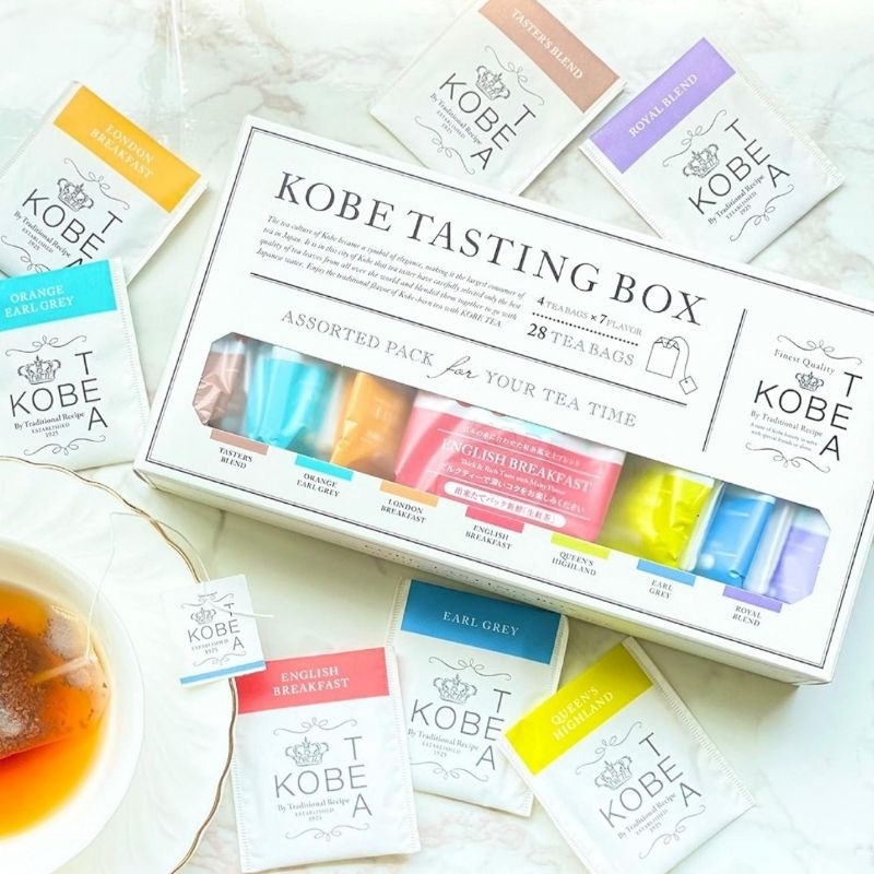 

Kobe Tea Japan Tasting Box , 28 teabags 7 flavors, made in Japan original