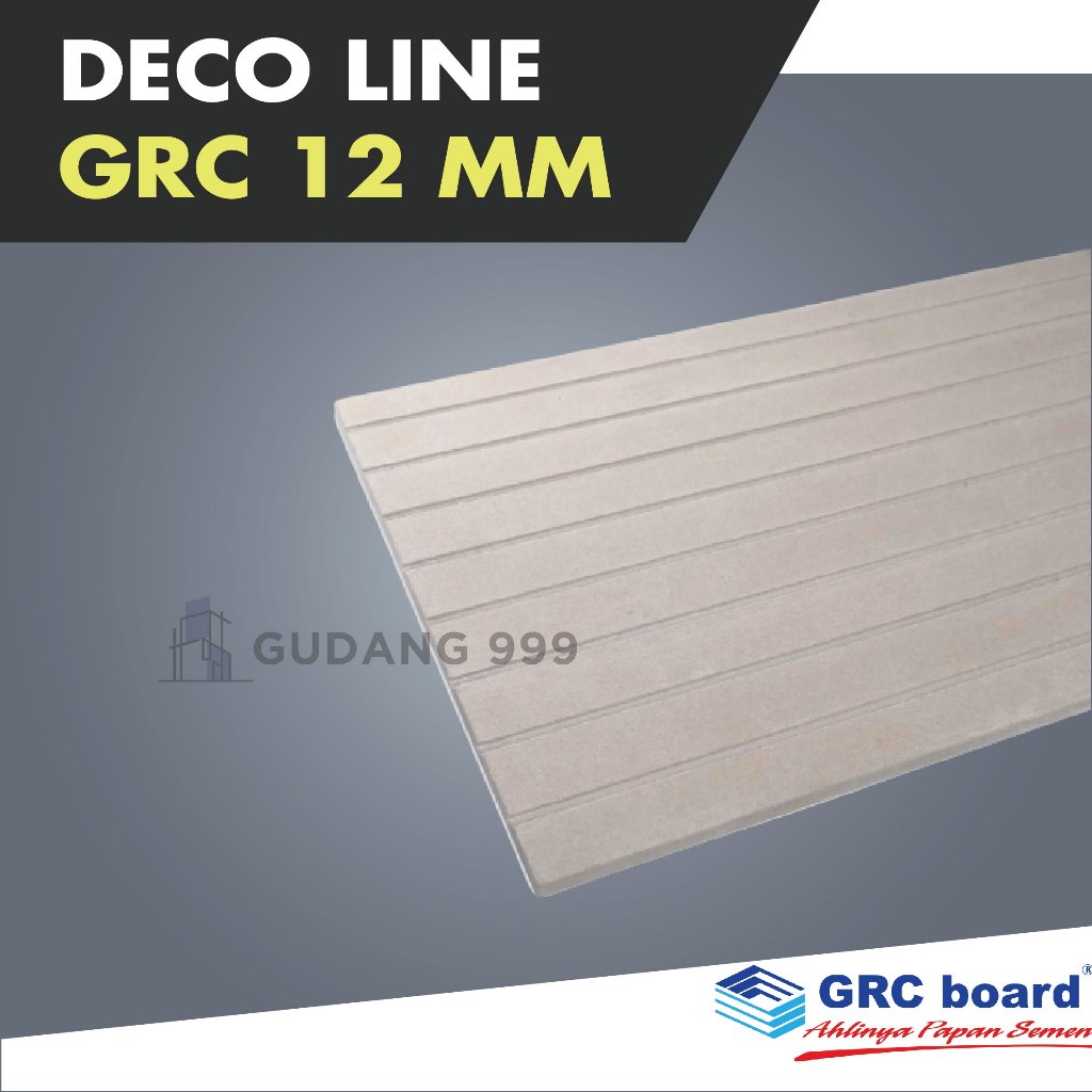 GRC deco line 12 mm / deco panel / panel board / deko line / 8 garis