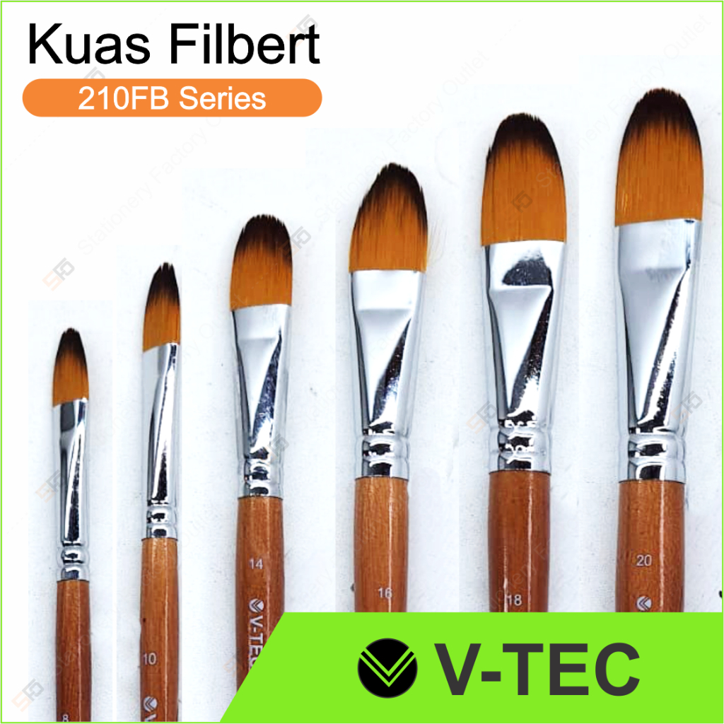 

Vtec filbert brush kuas lukis 210FB