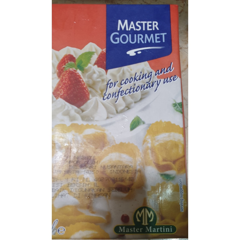 

Master Gourmet Cooking Cream 1 Liter Krim Masak Cream Serbaguna Master Martini Whipping Cream Whip Cream Whipping Serba Guna