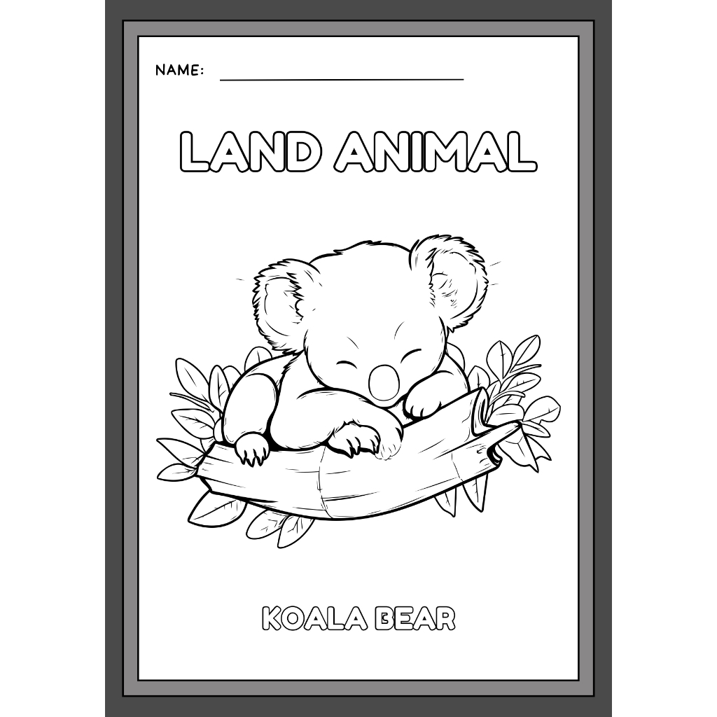 

Kertas Mewarnai Edukasi Anak Mewarnai Koala A4 Premium Paper