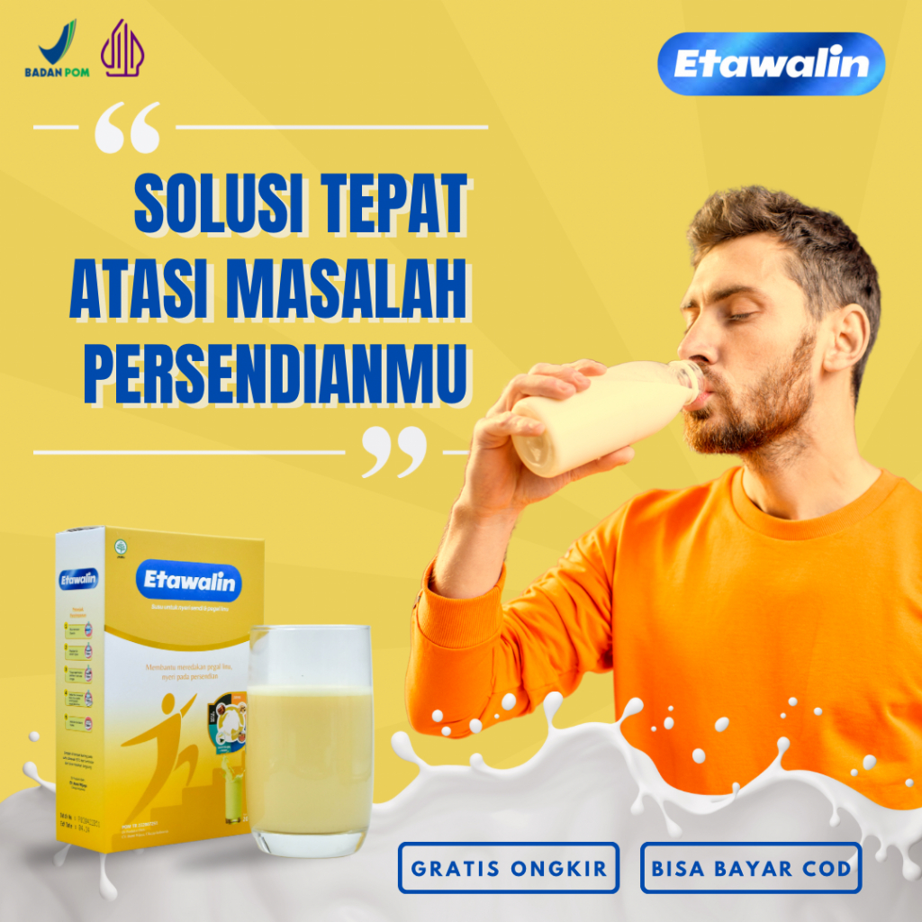 

Etawalin Susu Kambing Etawa Original 100% Terbukti Efektif Bantu Redakan Nyeri Sendi dan Asam Urat