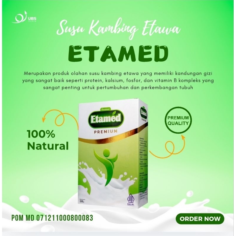

Susu Kambing Etawa Etamed/Meningkatkan Stamina Tubuh|Osteoporosis|Kesehatan Tulang| Cocok untuk maaf dan Asam Lambung|100% Original Asli
