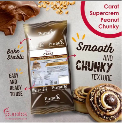 

puratos carat supercrem peanut chunky 1kg