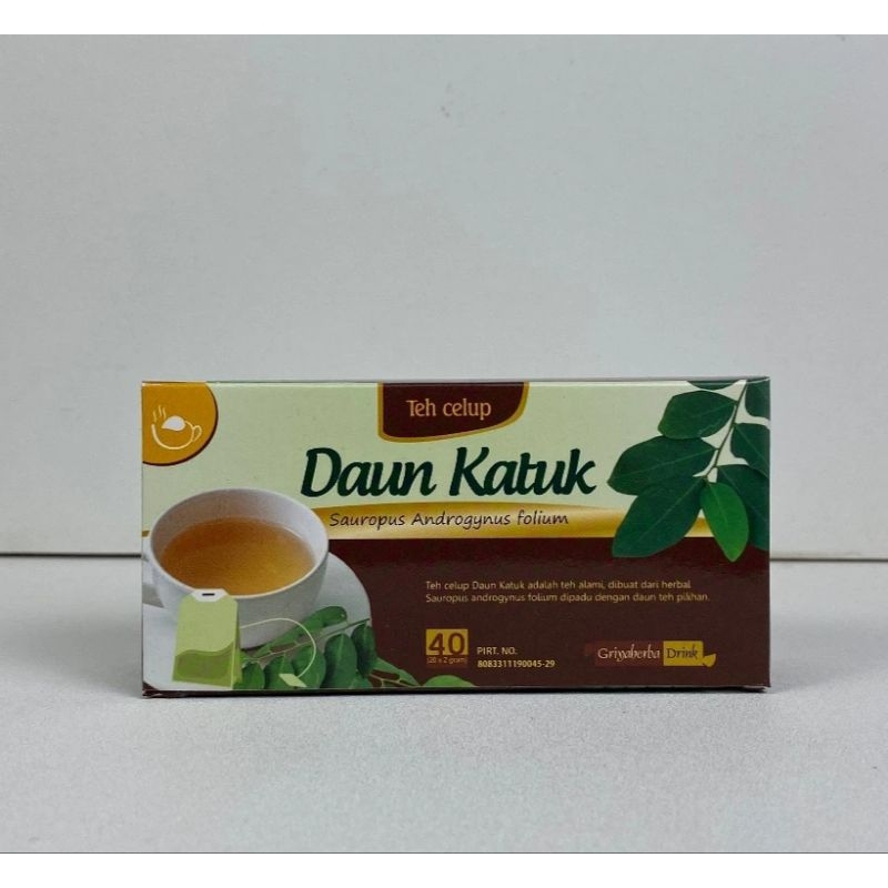 

TEH DAUN KATUK ASLI HERBAL PELANCAR ASI ISI 20 KANTONG teh celup