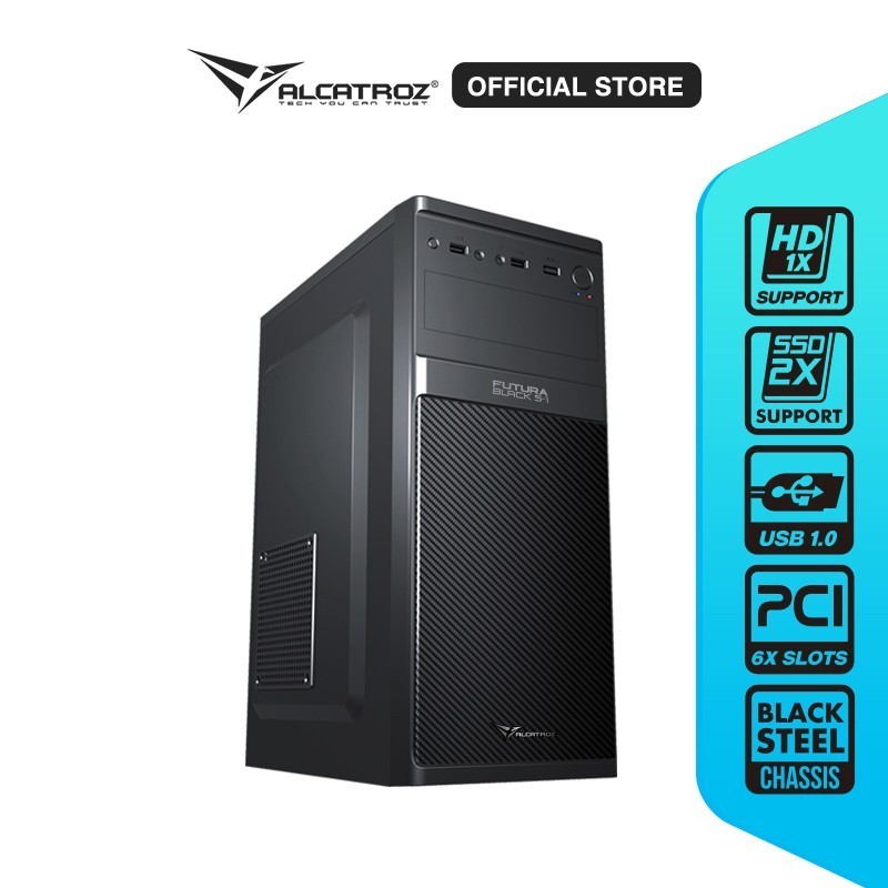 Casing PC Alcatroz Futura Case Full ATX Inclued Power Supply