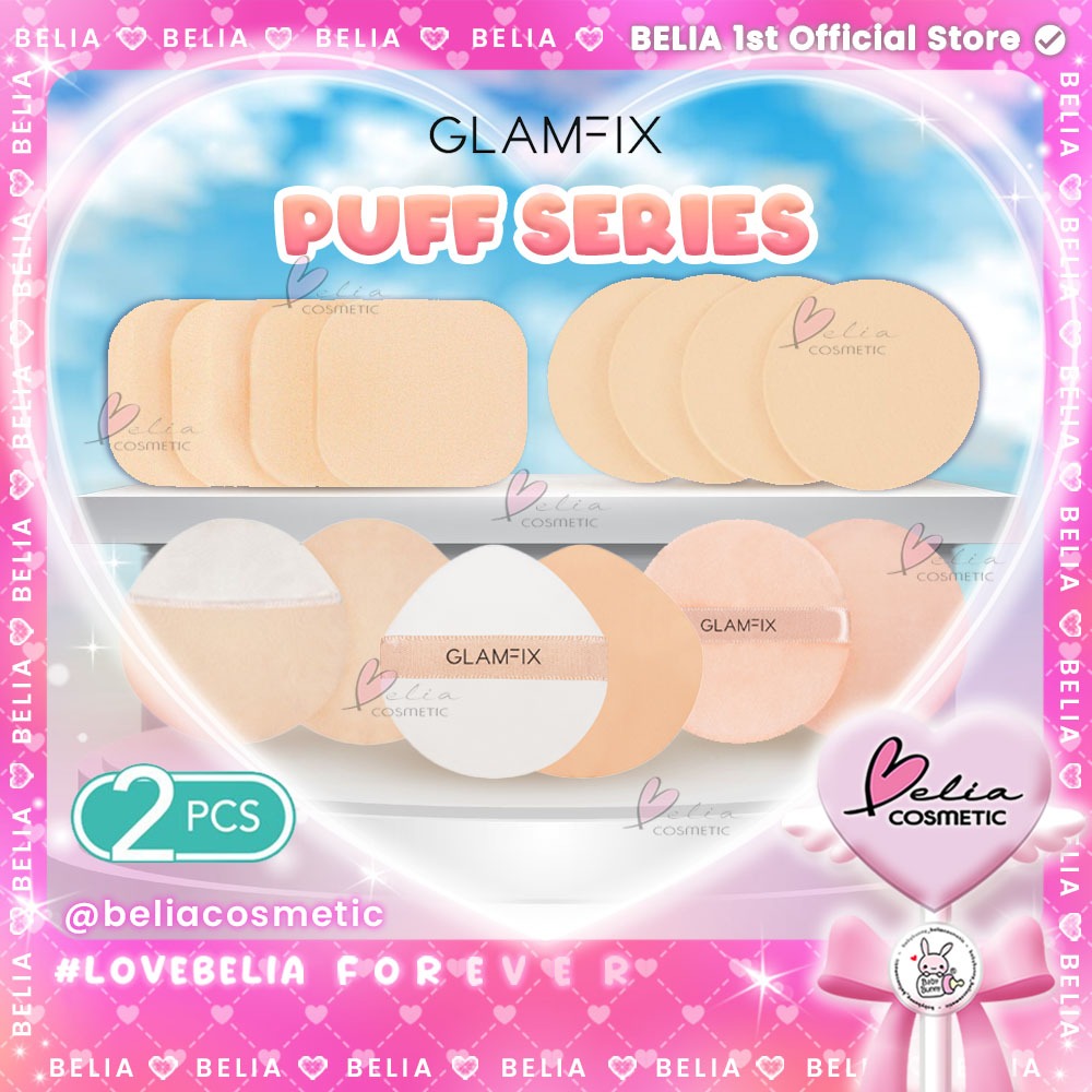 ❤ BELIA ❤ Glam Fix Puff Camelia | Fix Summer Pocket Professional Powder Sponge Glamfix Y.O.U Makeups