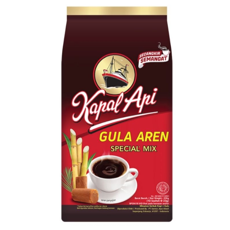 

kapal api kopi gula aren 10 pcs x 23 gram