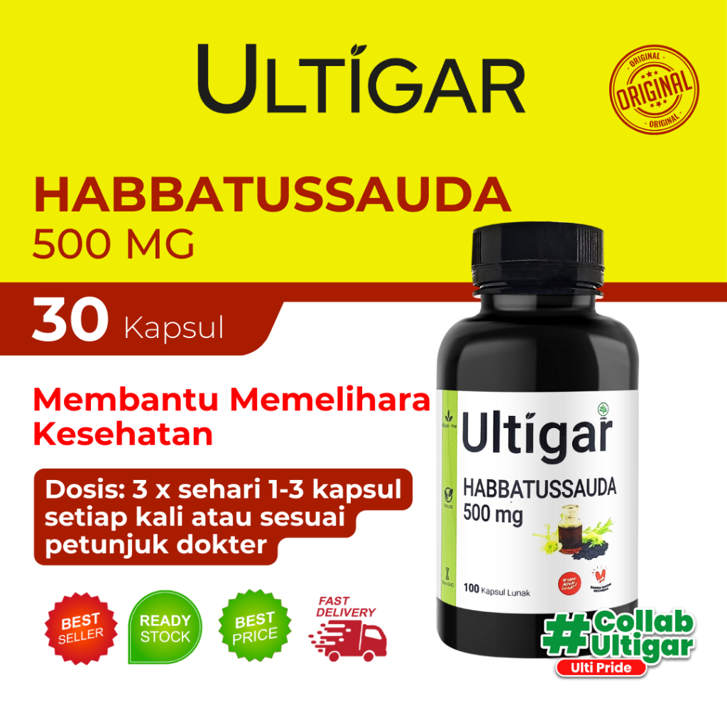 Ultigar Habbatussauda 500 mg ISI 30 KAPSUL LUNAK