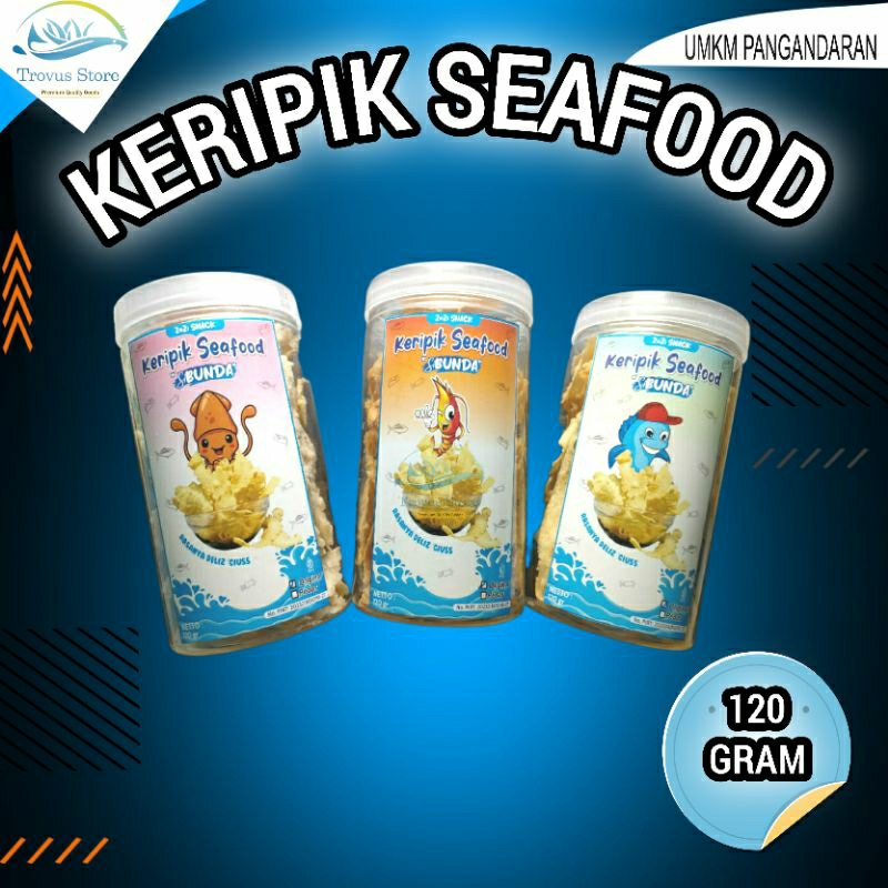 

Snack Keripik Seafood Gurih Renyah Makanan Ringan oleh-oleh Khas Pangandaran