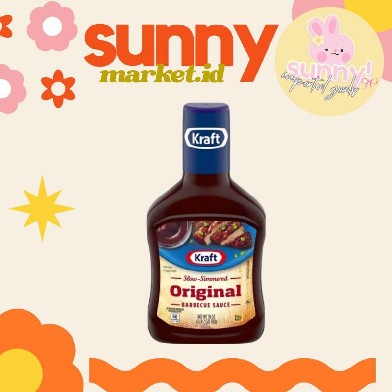 

SUNNYMARKET - KRAFT BARBEQUE BARBECUE BARBERQUE BBQ SAUCE SAUS SAOS ORIGINAL SAUCE IMPORT 510 GR