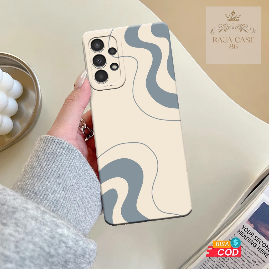 Case Samsung Galaxy A13 - Rajacase - casing Samsung A13 - Motif Softcace Abstrak - Pelindung handpho