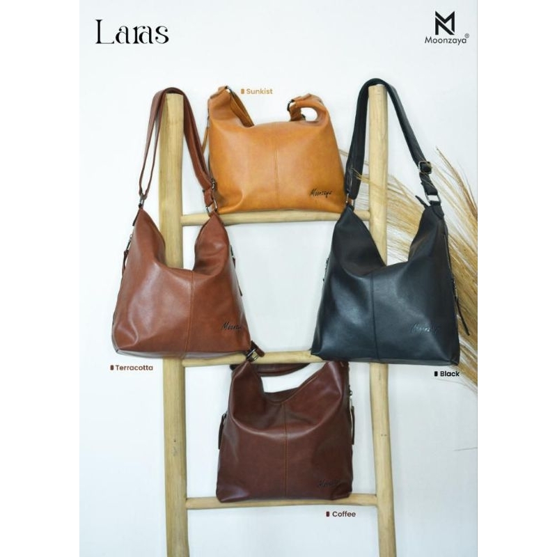 MOONZAYA LARAS TOTEBAG TAS SELEMPANG WANITA KULIAH RESLETING PREMIUM BESAR KEKINIAN TERBARU ORIGINAL