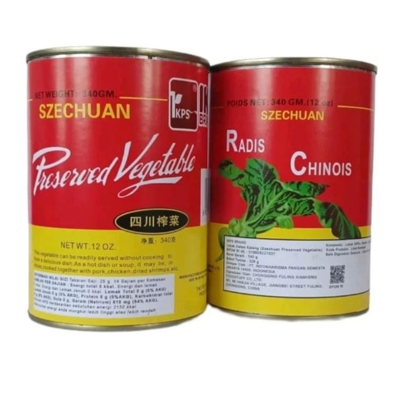 

Radis Chinois - Szechuan Cai Preserved Vegetable IKPS Brand 340 gr Kaleng