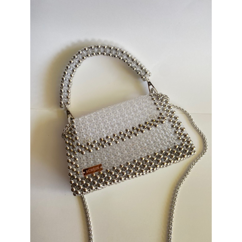 BELINA beaded bag tas manik mote pearl bag tas wanita slingbag by SCHEIN