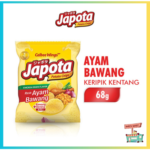 

Japota Keripik Kentang Ayam Bawang 68 gr