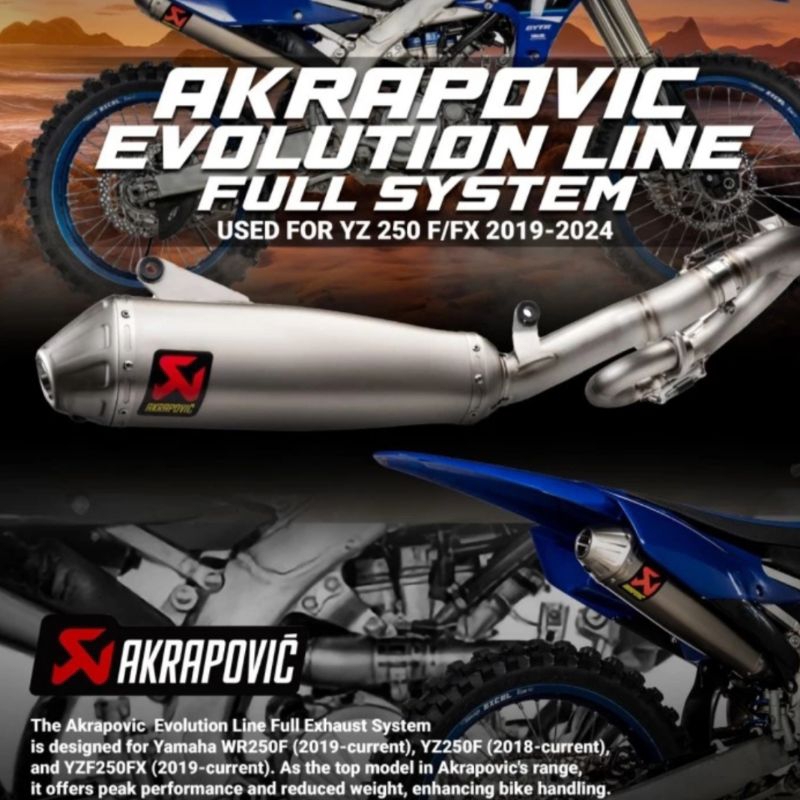 Knalpot Akrapovic Titanium Full System Yamaha