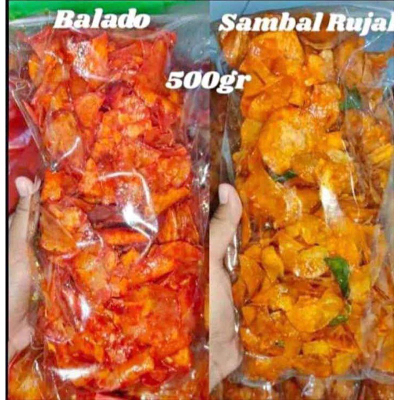 

KERIPIK SINGKONG BALADO DAN RUJAK -+500gr