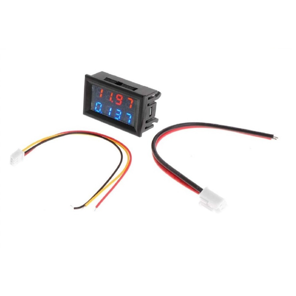Dual Combo Voltmeter Ammeter Volt Ampere 4 Digit DC 100V 10A