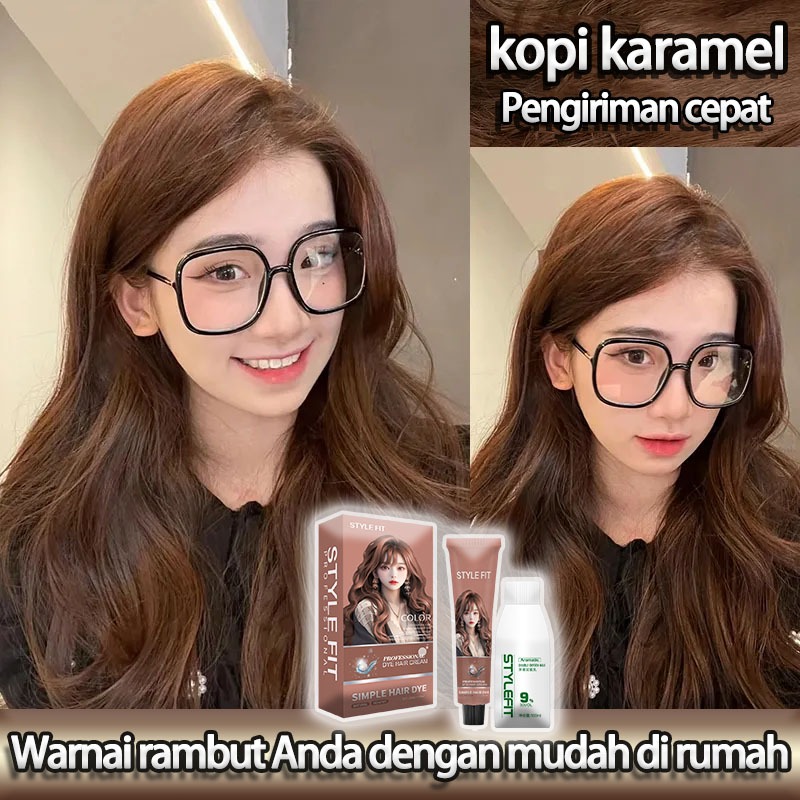 [The most popular hair dye in 2025] STYLE FIT hair color pewarna rambut*200ml Tidak perlu pemutih, p