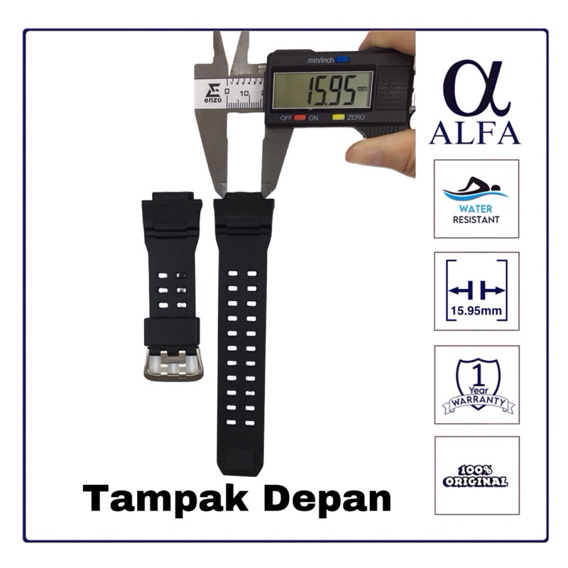 Strap Karet Jam Tangan ALFA 880074