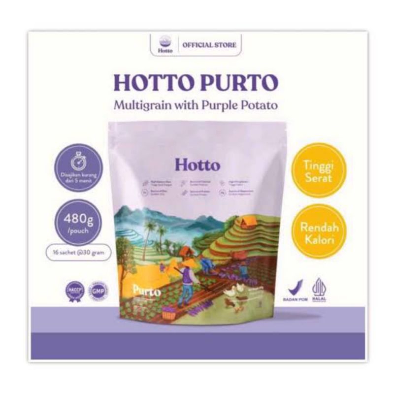 

( 9.9! ) HOTTO PURTO ORIGINAL 100% 1 POUCH 16 SACHET EXP 2026 OAT MULTIGRAIN