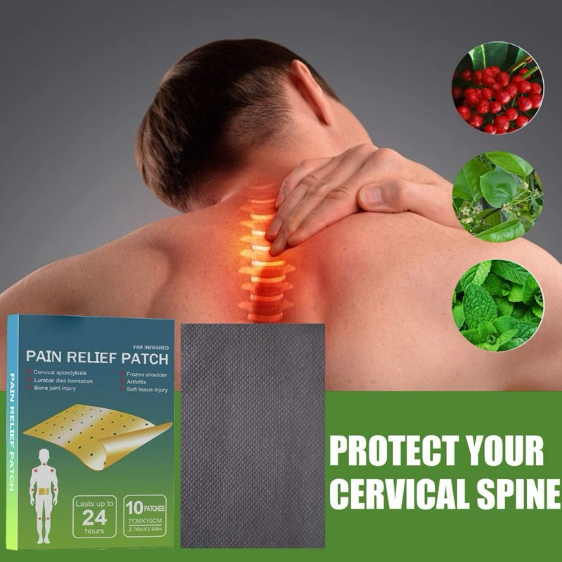 Koyo Herbal Pain Relief Patch Isi 10 Pads / Plaster Obat Nyeri Otot Sendi Lutut Kaki Tangan Kepala P