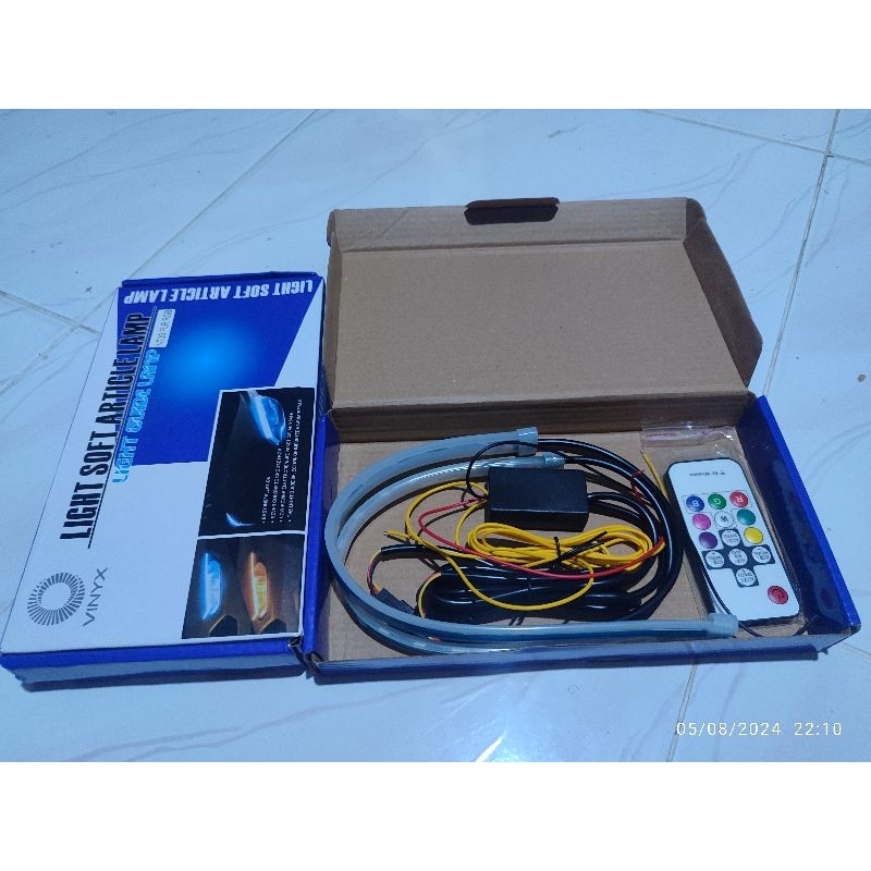 LAMPU ALIS REMOT/BLUETOOTH SLIM DRL RGB  30 CM