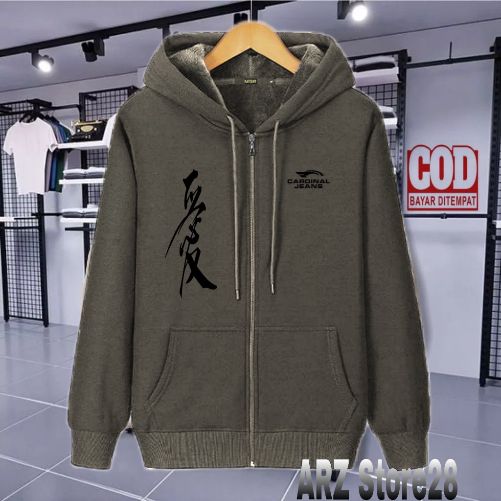 Terlaris Free Jaket Resleting Text Hitam TT Jepang Cardinal Jeans Kirka 79 Sweater Distro Terbaru Ho