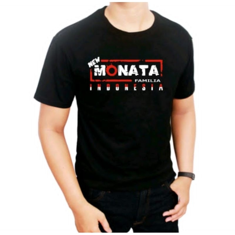 Kaos NEW MONATA FAMILIA FAMILIA INDONESIA | Kaos Om Monata Dangdut Koplo Cotton Combed Premium 30s