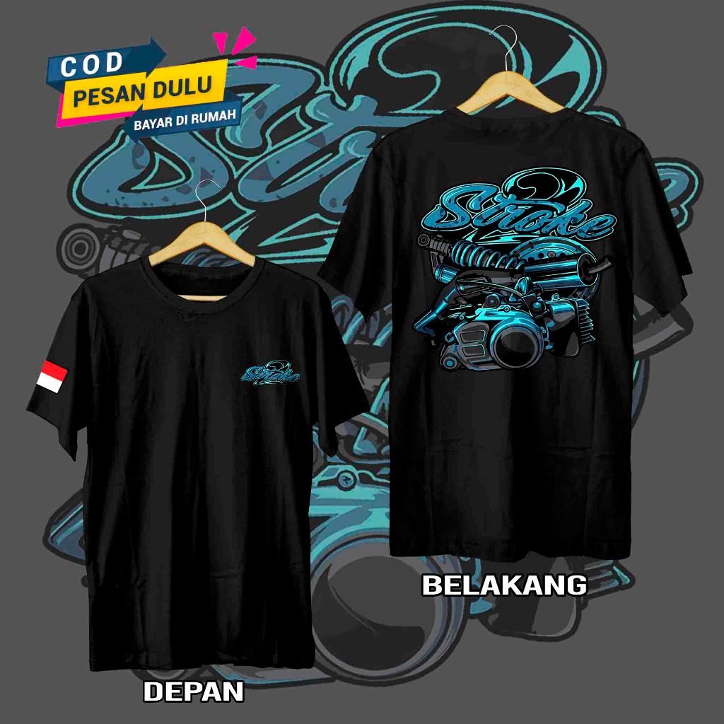 Kaos 2Stroke Limited / Baju T-shirt Distro 2 Stroke | BAJU KAOS DISTRO ORIGINAL | KAOS TWO STROKE | 