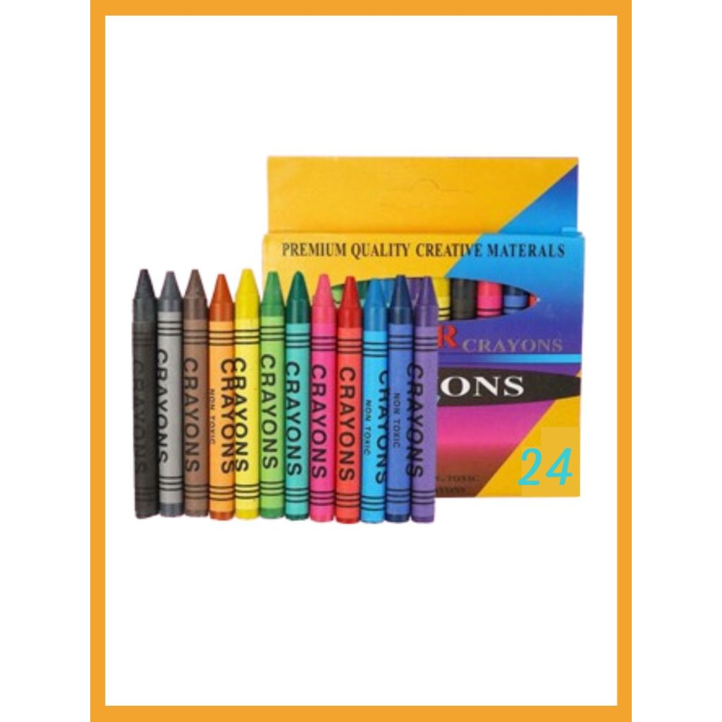 

CRAYON SET ISI 24 PENSIL WARNA ANAK GAMBAR TULIS NON TOXIC