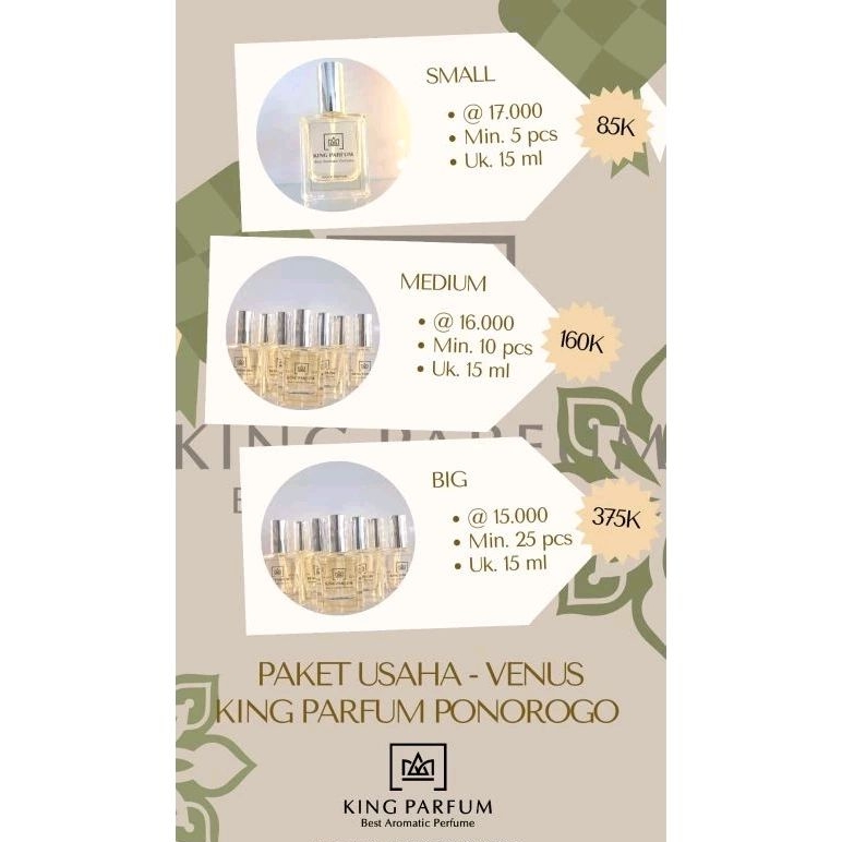 PAKET USAHA PARFUM - VENUS (15ML) - Parfum Unisex