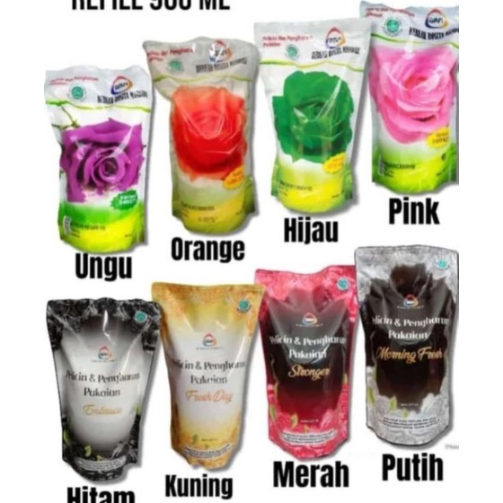 Harga Promo BRM Pewangi Pelembut  Pelicin Pakaian Aroma Mawar Super Loundry 9 ml