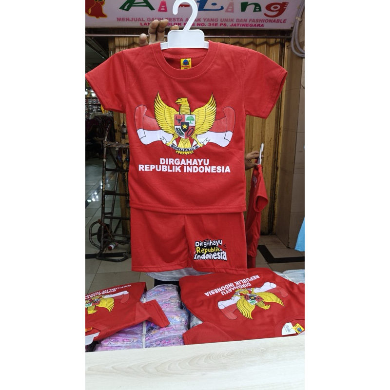 Setelan baju 17 agustus anak