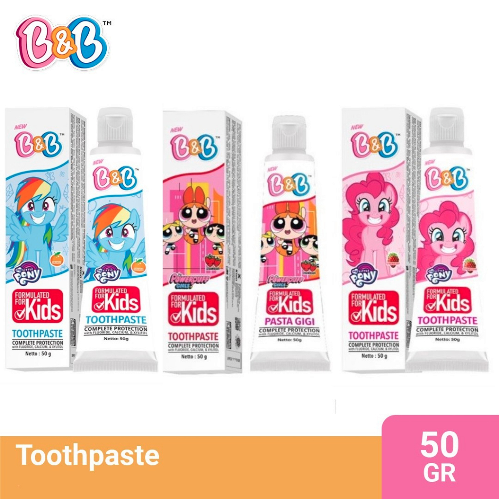 Pasta Gigi /Odol Anak B&B Kids My Little Pony 50g Kuda Poni Barbie Toothpaste