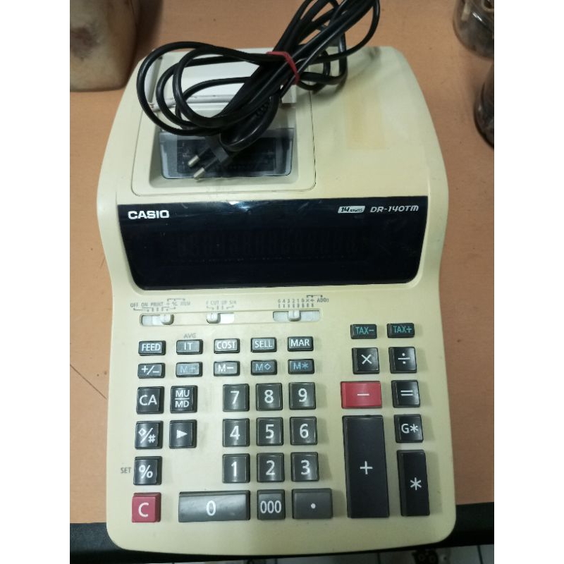 

KALKULATOR CASIO DR 140TM second