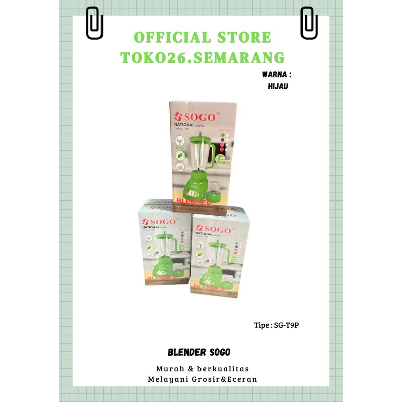 blender sogo plastik