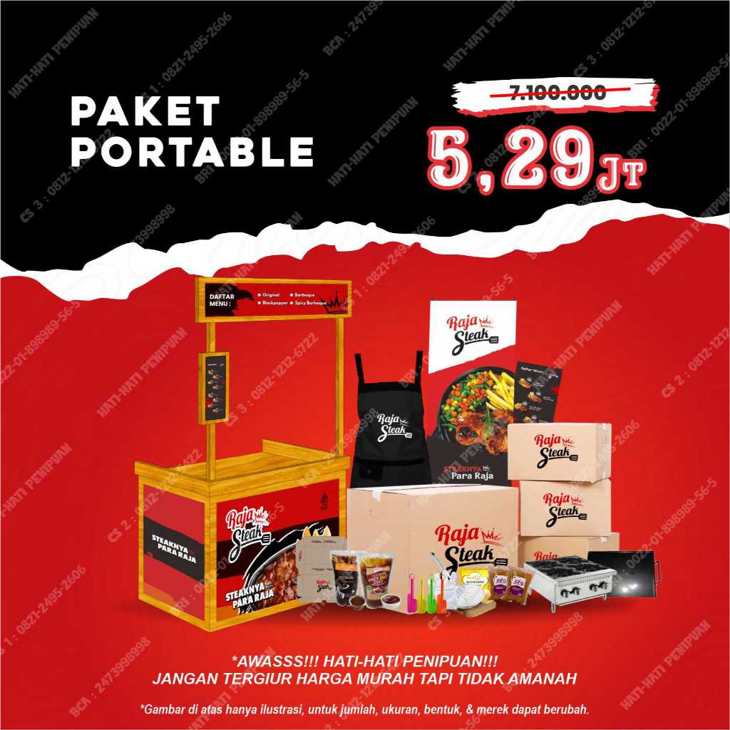 

Paket Usaha Steak Ayam Kekinian - Paket Portable