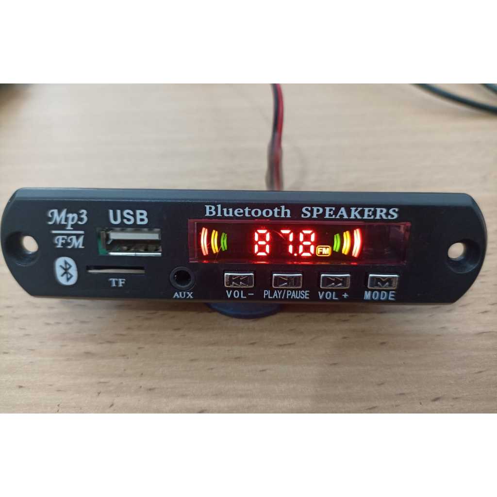 Kit Modul Mp3 Bluetooth 5.0 7-16V 50W Amplifier Layar Warna 2*25W Papan Dekoder D26