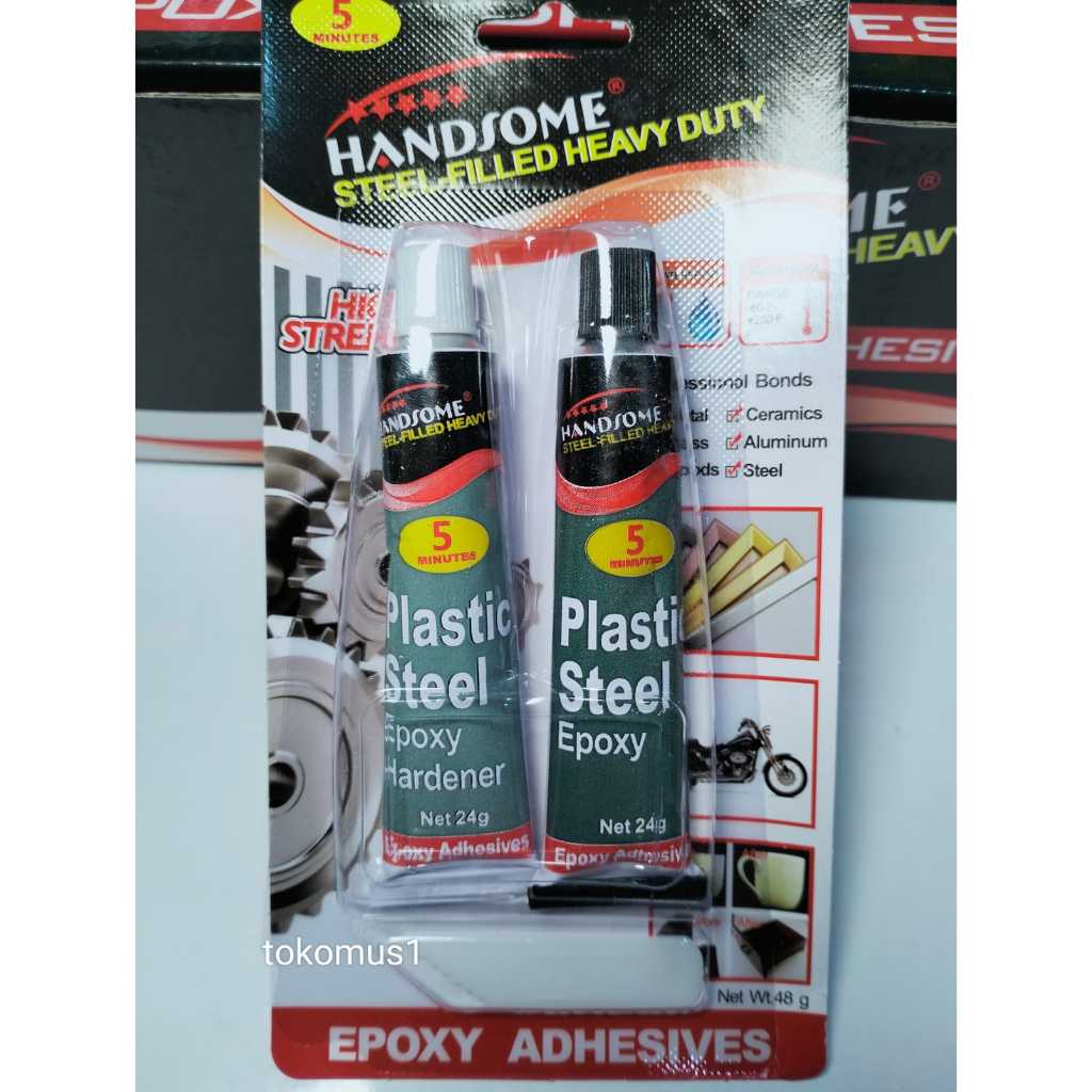 

Lem Epoxy 2 Komponen / Lem Besi / Lem Campur /Lem Handsome