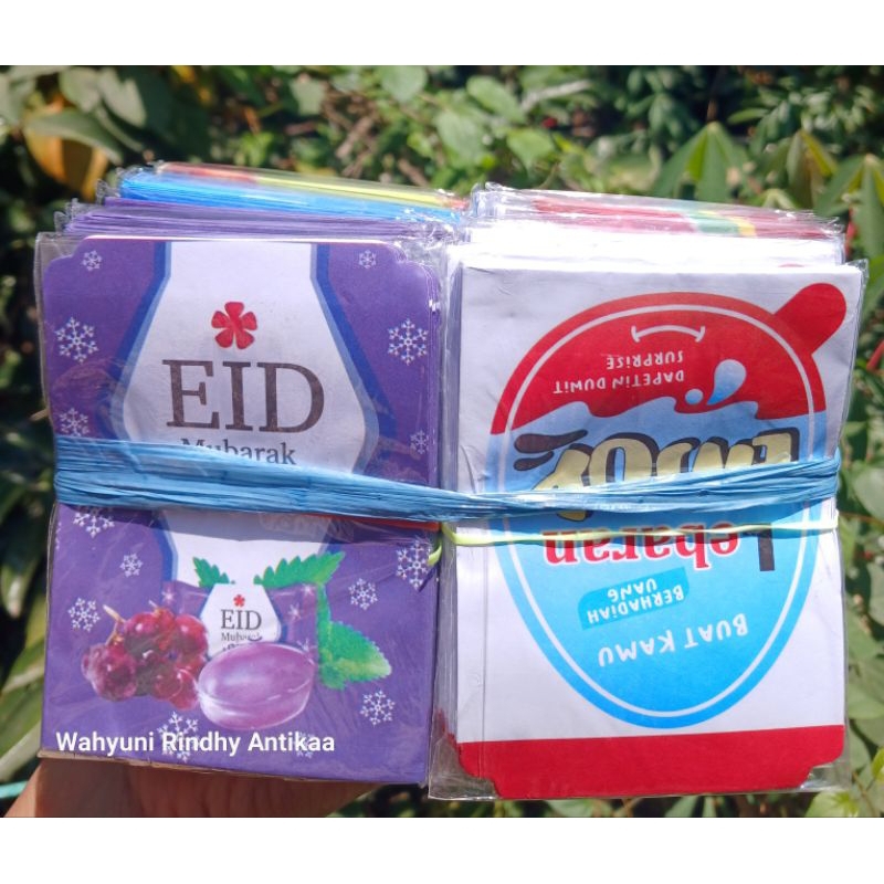 

Amplop HVS/tidak kilap motif snack 100pak 1000lembar