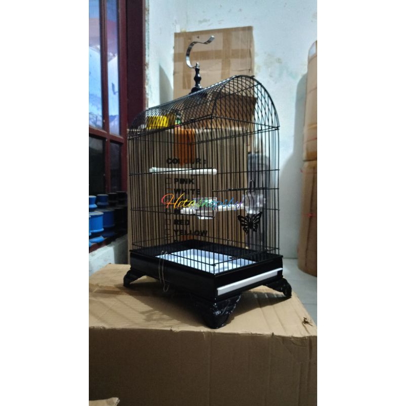 sangkar besi boom kotak gantung untuk burung kecil 30x20x40