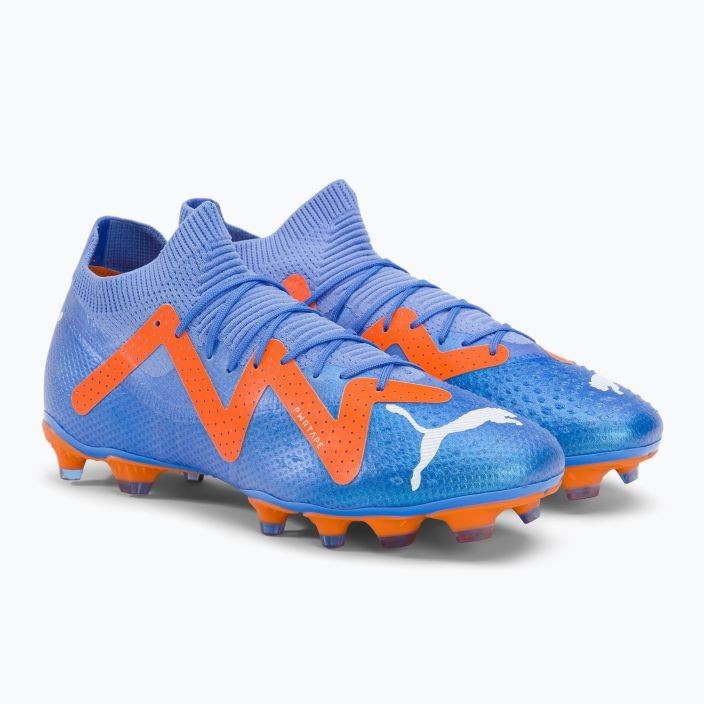 Sepatu Bola Future Pro FG/AG Blue Glimmer-Puma White 107171 01