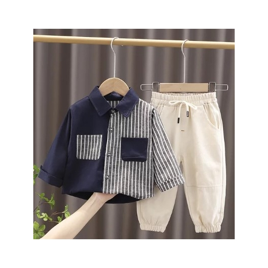 Setelan Anak Laki-laki Import Setelan Baju Korea Anak Laki-laki Setelan Kemeja Anak Laki-laki 2-8 th
