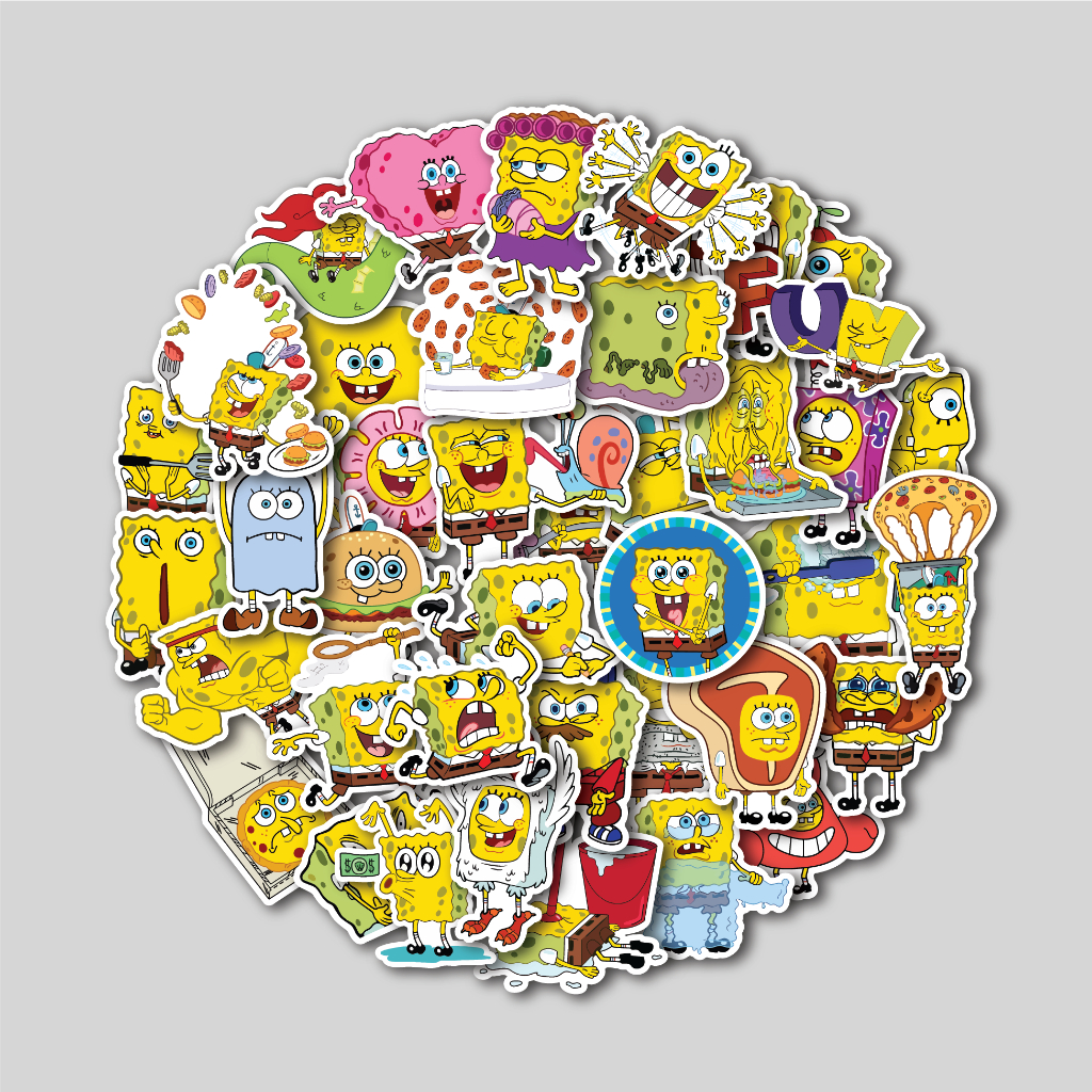 

STICKER PACK SILLY SPONGEBOB | STICKER TUMBLR | STIKER LAPTOP KOPER HELM