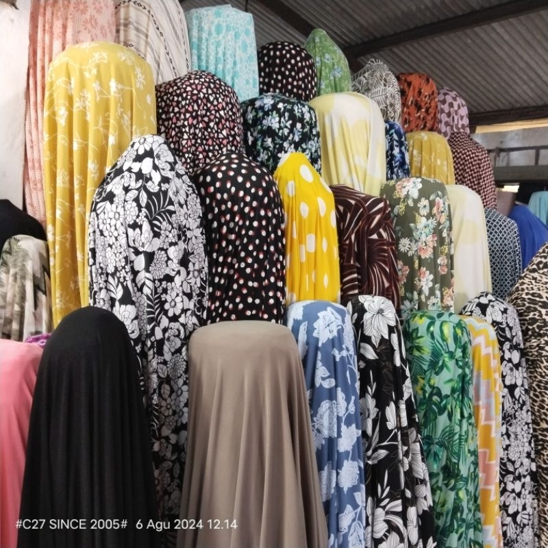 HARGA/0,5 M | KAIN JERSEY MOTIF - BAHAN JERSEY PREMIUM TEBAL - KAIN JERSEY SPANDEX  KAIN JERSEY ROLL